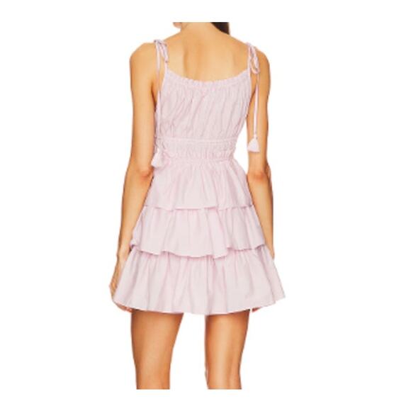 New ~ STEVE MADDEN ~ Pink Tulle 100% Cotton Mireya Mini Dress Size L - Picture 2 of 9